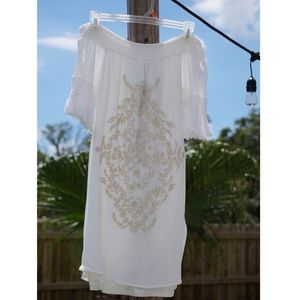 Xhilaration White Off the Shoulder Dress